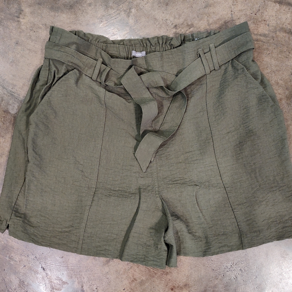 Maurices High Waist Green Shorts Casual Style